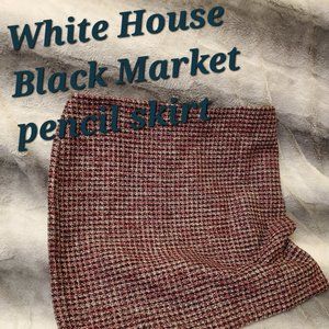 White House Black Market slim mini skirt size 10